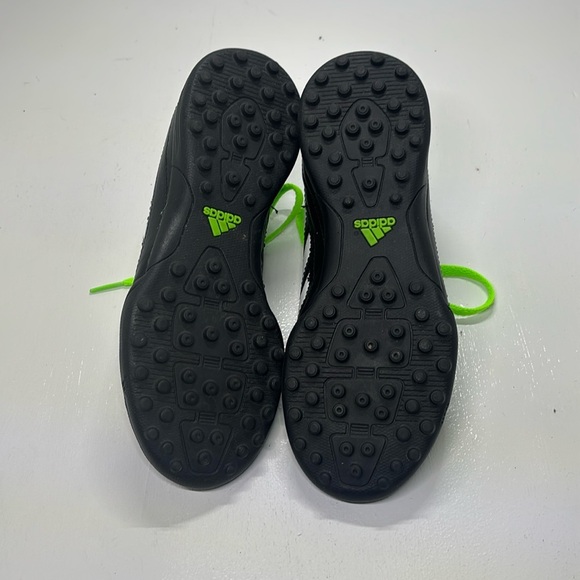 Adidas Unisex Youth Goletto V TF Soccer Cleats Blk/Wht/Neon BB4837 Sz 3 - Picture 8 of 8